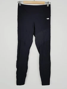 RUNNING BARE Womens 12 or US 6 - 8 Black Activewear Ankle Length Leggings - Picture 1 of 6