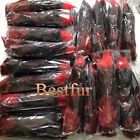 10Pcs/Lots -16"-18" Red Real Fox Fur Tail Keyring Bag Purse Pendant Cosplay Toys