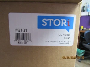 Porta CD impilabile in plastica trasparente STORi - contiene 30 custodie standard per CD Jewel - Foto 1 di 5