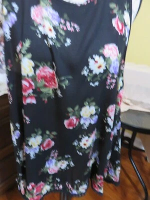 Vintage Havana Black Floral Print top, size L - Image 1 of 4