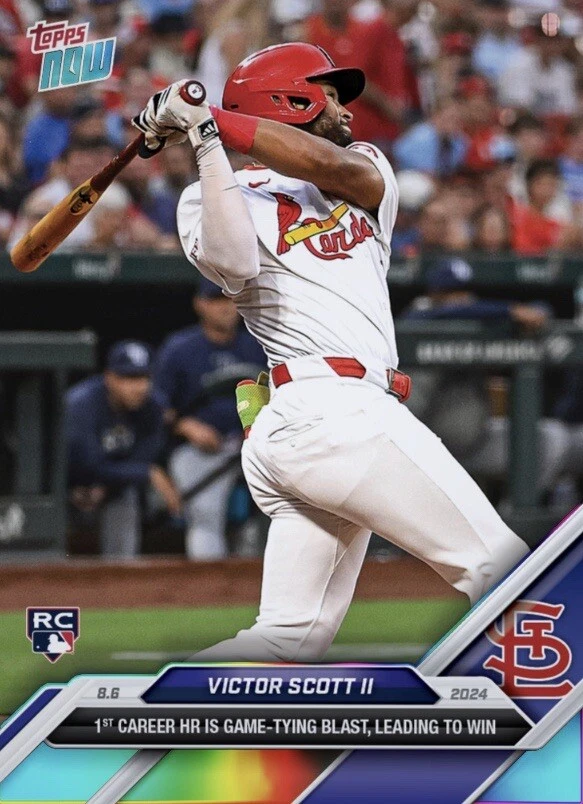 2024 Topps NOW Rainbow RC 1st Career HR 8.6.24 VICTOR SCOTT II Digital - Image 1 of 1