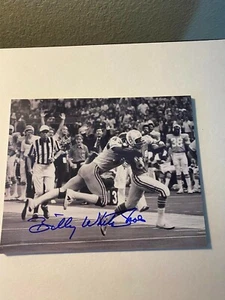 Billy White Shoes Johnson signed Houston Oilers 8x10 photo autograph LUV YA BLUE - Picture 1 of 1