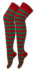 Ladies Women Striped Colourful Long Over The Knee Socks Fancy Dress Party Sexy