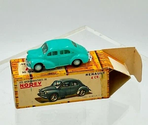 NOREV RENAULT 4 CV 1/86 with original box aqua blue France 1950s Looks NEW - Picture 1 of 11