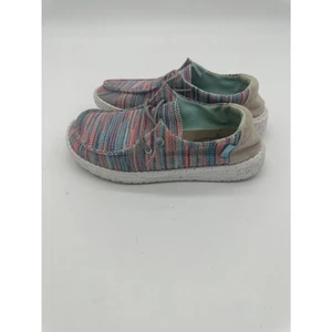 Zapatos sin cordones Hey Dude para jóvenes talla 6,5 cordones de imitación patrón mixto - Imagen 1 de 8