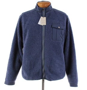 Peter Millar NWT Polyester Autumn Pile Fleece Jacket Size XL In Solid Blue - Picture 1 of 15