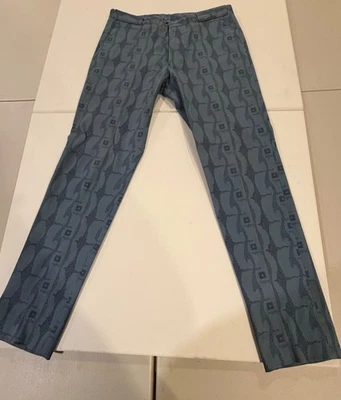 ETRO Patterned Jacquard Men's Pants/Trousers Belt Loops EUR Size 48 - Image 1 of 4