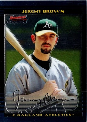 2002 Bowman Draft Picks & Prospects Chrome Jeremy Brown #BDP35 Oakland Athletics - Image 1 of 2