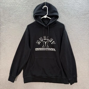 Hurley Sweatshirt Adult Extra Large Black Hoodie Skater Surfer BMX Grunge Y2K - Picture 1 of 9