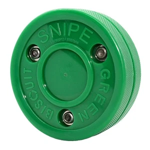 Biscotto verde cecchino hockey tiro puck - Foto 1 di 2