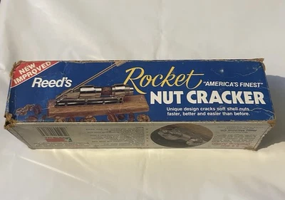Vintage Reed’s Rocket Nut Cracker Model 816 Made In USA Pecan Walnut - Image 1 of 4