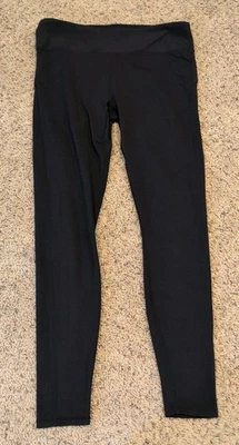 Leggings para mujer Fabletics negros lisos de bolsillo de longitud completa se ajustan como grandes Foto 1 de 4
