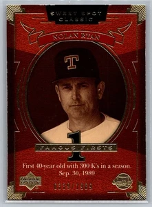 2004 Upper Deck Sweet Spot Classic Famous Firsts Nolan Ryan #135 - Picture 1 of 2