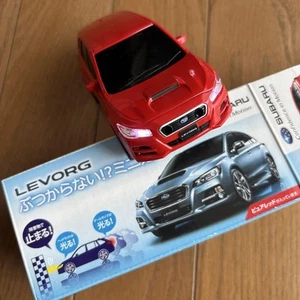 SUBARU LEVORG Mini Car Red Glowing Light Original Box Collectible Used - Picture 1 of 9