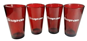 Snap-On Tools Sammlerstück rot mattiert Pint Gläser 4er Set - Bild 1 von 17