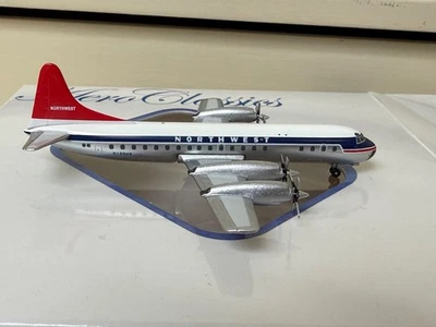 Northwest Airlines Lockheed L-188 N130US Aeroclassics AC18311 Scale 1:400 RARE - Image 1 of 4