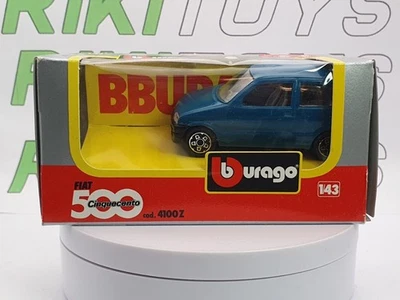Fiat Cinquecento Burago 1/43 Blu 1992 - Immagine 1 di 3