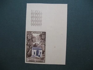 Timbre Monaco   Essai de Couleur Non dentelé Imperf  1951  N° 363 Année Sainte - Picture 1 of 2