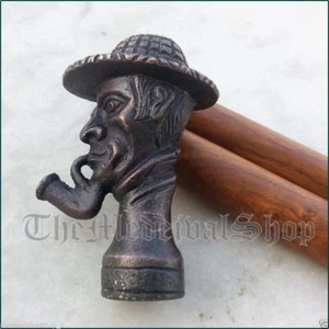 Royal Migman antiker Designer Handarbeit Gehstock Stock alter Stil seltener Griff - Bild 1 von 5