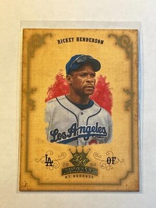 Rickey Henderson 2004 Donruss Diamond Kings #150 Los Angeles Dodgers