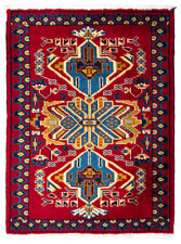 Genuine Handmade Rug Traditional Hand-Knotted Small Oriental Rug 90 x 65 cm