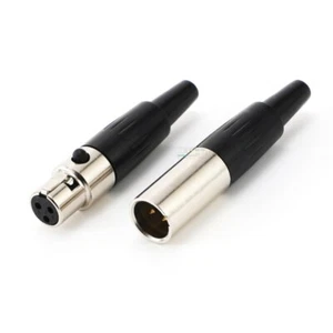1 pieza mini XLR 3 núcleos macho hembra enchufe conectado audio y video HiFi AM3F/AM3MD - Imagen 1 de 10