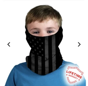 SA Salt Armour GET 2 Masks $9.99 BLACKOUT AMERICAN FLAG Kid Mask Face Shield  - Picture 1 of 4