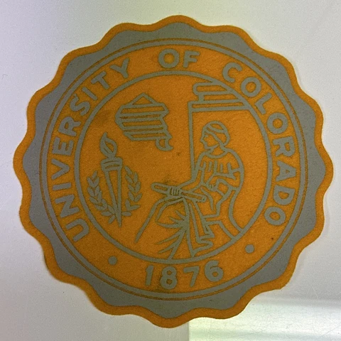 1950's Vintage Colorado Buffaloes University Mini Pennant Patch 6.75 Inches Cover