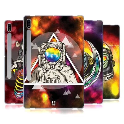 HEAD CASE DESIGNS RAINBOW ASTRONAUT SOFT GEL CASE FOR SAMSUNG TABLETS 1 - Image 1 of 4