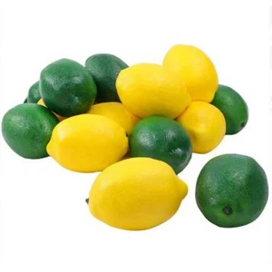 12Pcs Artificial Plastic Lemons Faux Lemon Fruit Crafts Wedding Home Decor New - Picture 1 of 9