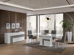 J&M Furniture Luxuria Modern Dining Room Set, total of 8 Pieces - Picture 1 of 3