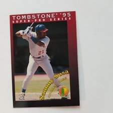 1995 Tombstone Sammy Sosa Chicago Cubs #30