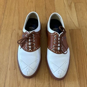 CALLAWAY BY NORDSTROM WOMAN’s 9W, GOLF SHOES LEATHER UPPER - Weighted Shoe Soles - Picture 1 of 8