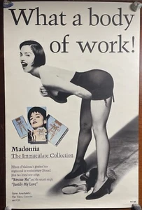 Madonna Poster Immaculate Collection What A Body Of Work 1990 Original Promo Use - Picture 1 of 10