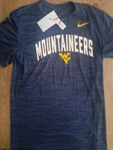 Nike West Virginia Mountaineers T-Shirt Mens Size S Dri-Fit Free Shipping NWT - Picture 1 of 2