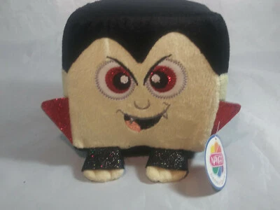 Nanco Plush Vampire Pixel stuffed Glitter Cube Plush Toy 4" NWT  - Image 1 of 3