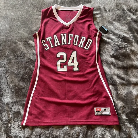 Stanford Cardinal Basketball Jersey Women's Medium Maroon Nike Dri-Fit NWT Cover