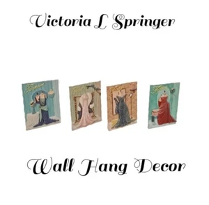 Victoria L Springer 20's- 50's Fashion Wall Hang Decor Wall Art Pieces- Set Of 4 - Bild 1 von 11