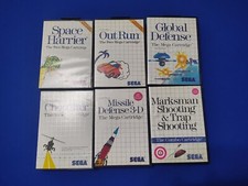 Lot Of 6 Sega Master System Cartridge Games Space Harrier Out Run