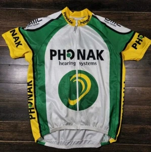 Sz XL PHONAK Cycling BMC Bike Carrera Jersey Cycling Full Zip Jersey Shirt  - Picture 1 of 3