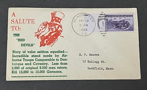 1945 SLAUGHTER LA WWII PATRIOTIC RED DEVILS PARATROOPER PARACHUTE REGT UNCLE SAM - Picture 1 of 2