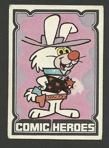 Ricochet Rabbit Hanna Barbera Scarce Vintage UK Comic Cartoon Sticker Card A