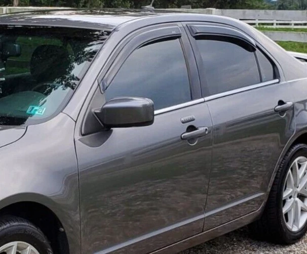 AVS Smoke Rain Guards Vent Visors 3M Tape-On for 2006-2012 Ford Fusion & MKZ - Image 1 of 4