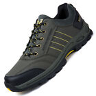 Men's Waterproof Leather Winter Work Hiking Shoes Outdoor Warm Climbing Trainers