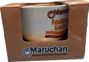 Maruchan Ramen Noodle Bowl with Chopsticks NEW Classic Logo - Picture 1 of 5