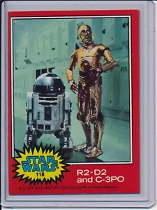 1977 Topps Star Wars Cards Series 2 # 118 - R2-D2 AND C-3PO - Picture 1 of 3