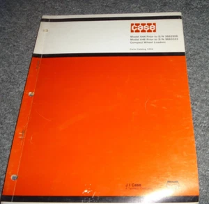 Case 646 Compact Wheel Loader Parts Catalog Manual #1259 S/N 9663323-Prior xz - Picture 1 of 1
