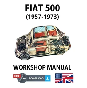 FIAT 500 500D 500F 500L Giardiniera Workshop service manual repair instructions - Imagen 1 de 1
