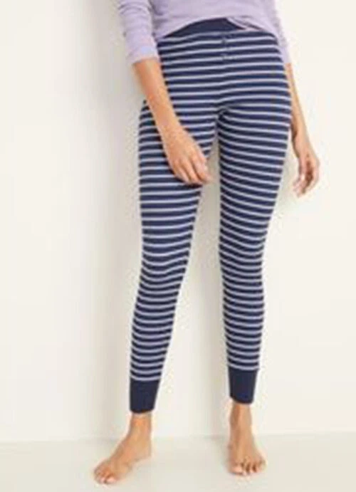 Pantalones de pijama térmico azul marino antiguo Navidad NAVIDAD leggings para dormir pantalones de salón  Foto 1 de 1