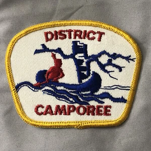 District Camporee Patch - 3 1/2 inches x 2 3/4 inches - Vintage Scouts  - Picture 1 of 2